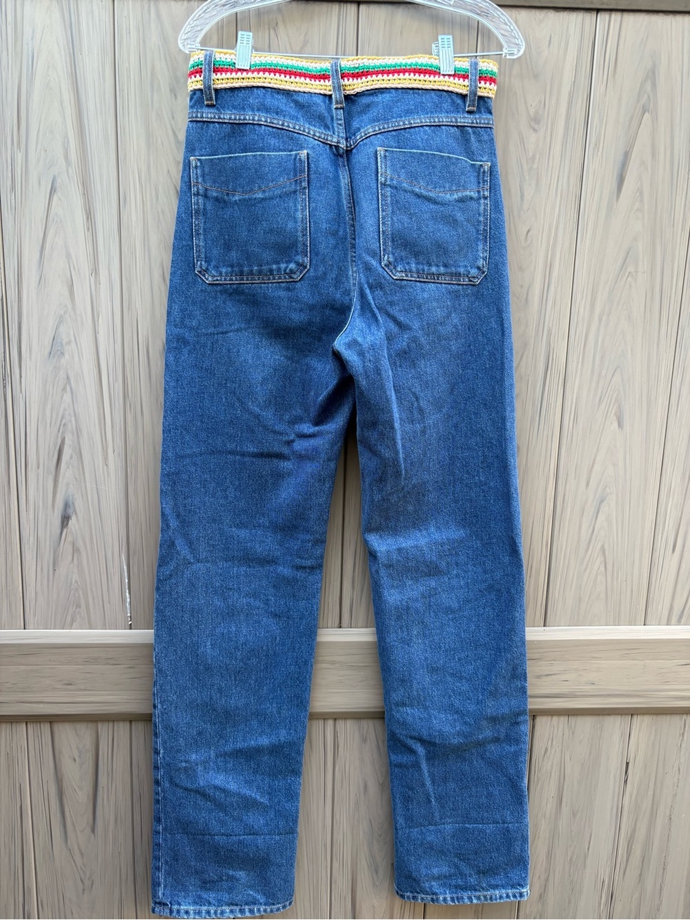 WALES BONNER Brixton Crochet-Waist Straight-Leg Jeans - Picture 7 of 10